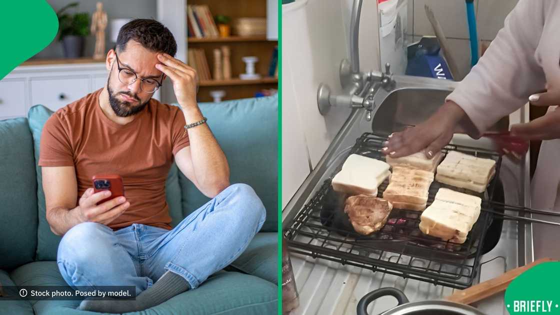 A woman braaing in the kitchen worried the internet. A woman braaing in the kitchen worried the internet.
