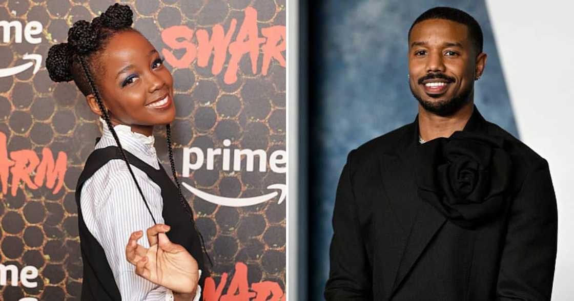 Thuso Mbedu hangs out with American stars like Michael B. Joran at the Oscars. Thuso Mbedu hangs out with American stars like Michael B. Joran at the Oscars.