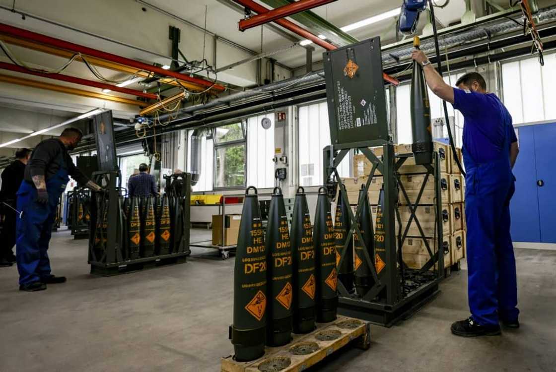Rheinmetall is a major manufacturer of 155mm artillery shells Rheinmetall is a major manufacturer of 155mm artillery shells