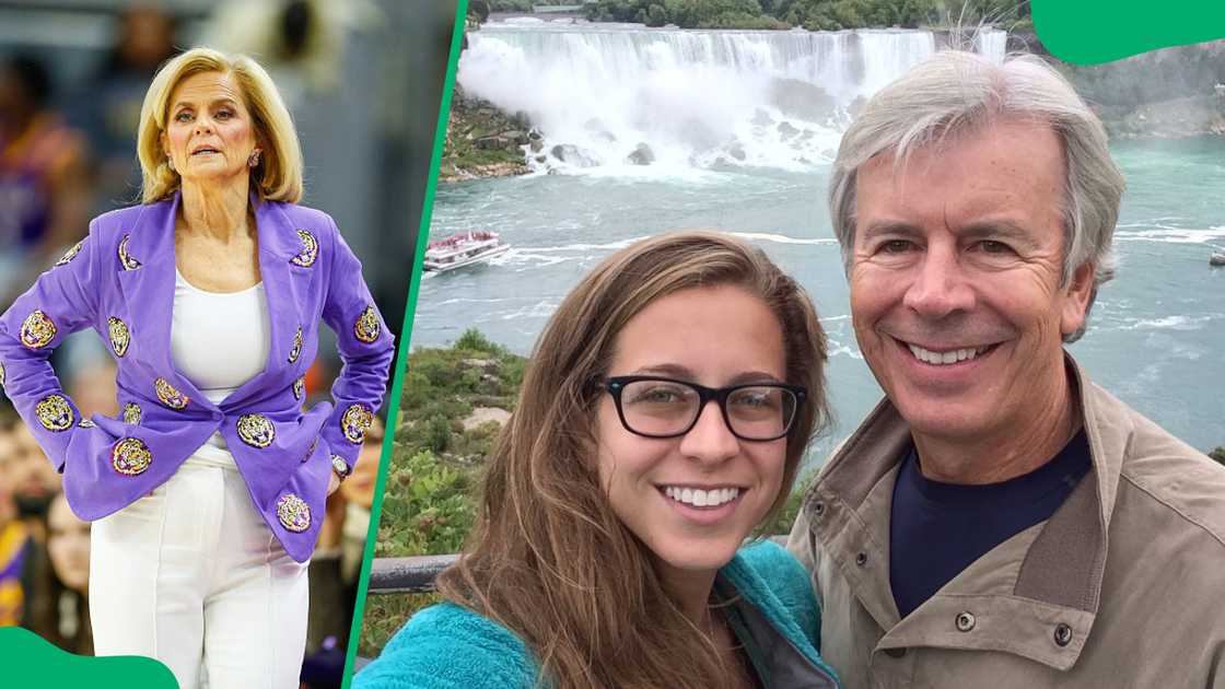 Kim Mulkey at the Neville Arena in 2026 (L). Randy Robertson with his daughter, McKenzie (R) Kim Mulkey at the Neville Arena in 2026 (L). Randy Robertson with his daughter, McKenzie (R)