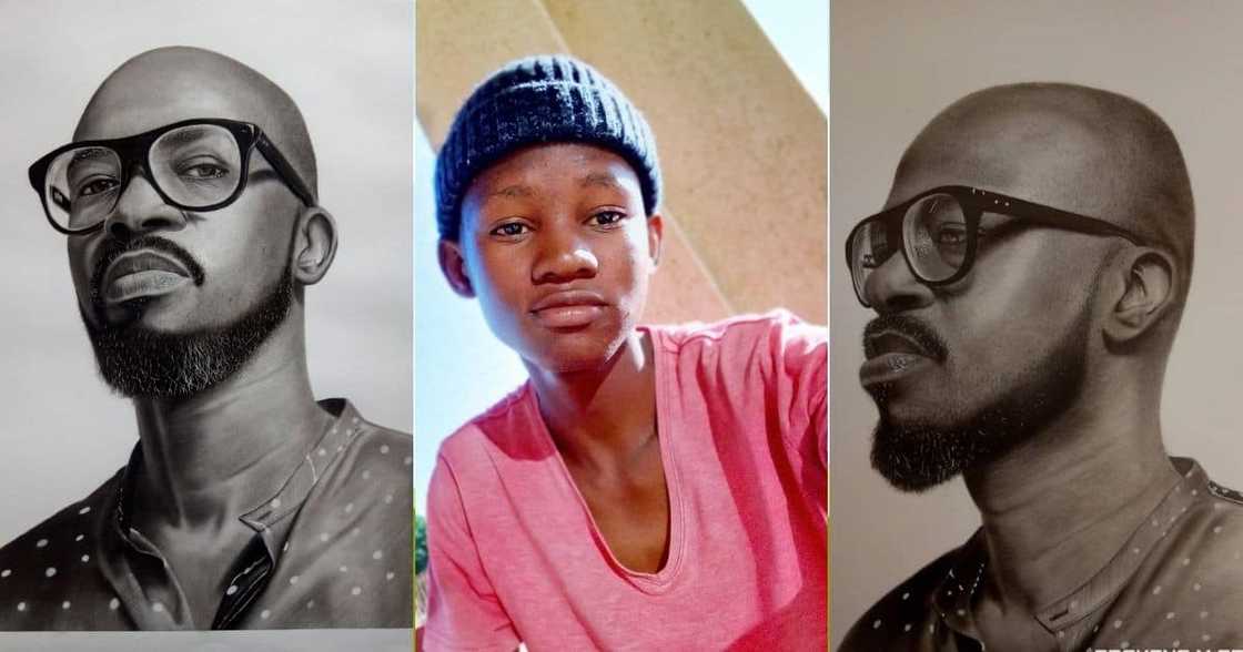One of South Africa's finest artists Obakeng Mphahlele has shared his latest work on Black Coffee. Image: ObakengMArt/Twitter One of South Africa's finest artists Obakeng Mphahlele has shared his latest work on Black Coffee. Image: ObakengMArt/Twitter
