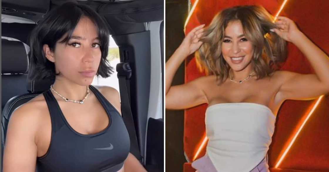 Nadia Jaftha changed up her hairstyle to an edgy, black look Nadia Jaftha changed up her hairstyle to an edgy, black look