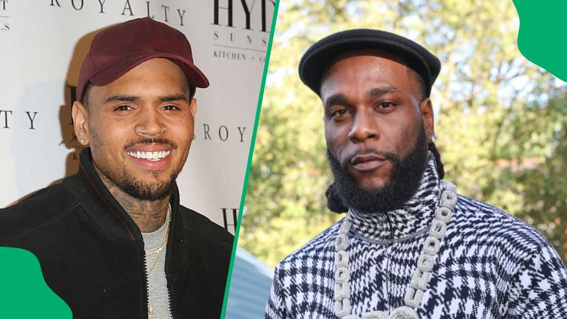 Mzansi compares Chris Brown and Burna Boy