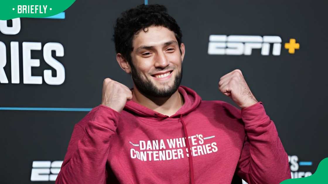 Ikram Aliskerov during Dana White's Contender Series Ikram Aliskerov during Dana White's Contender Series