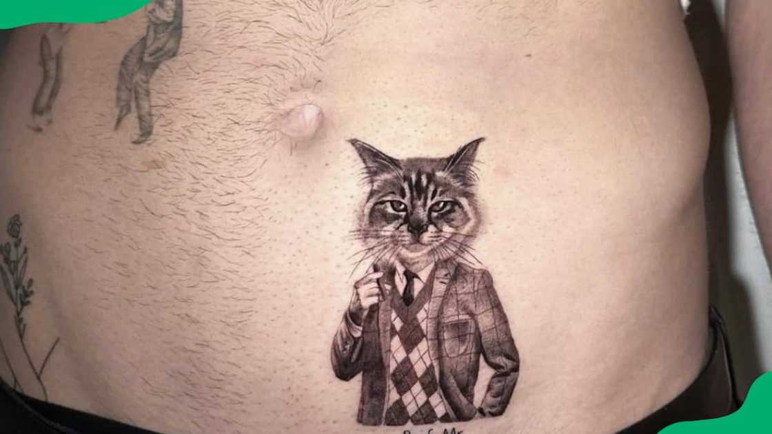 The purr-fessor tattoo