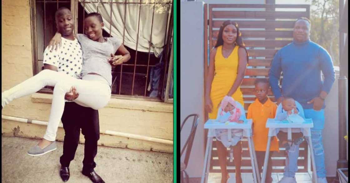 A couple celebrated their ten year anniversary after being together since high school A couple celebrated their ten year anniversary after being together since high school