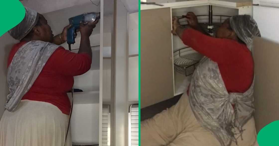 A woman flexed her carpentry skills, leaving the internet impressed. A woman flexed her carpentry skills, leaving the internet impressed.