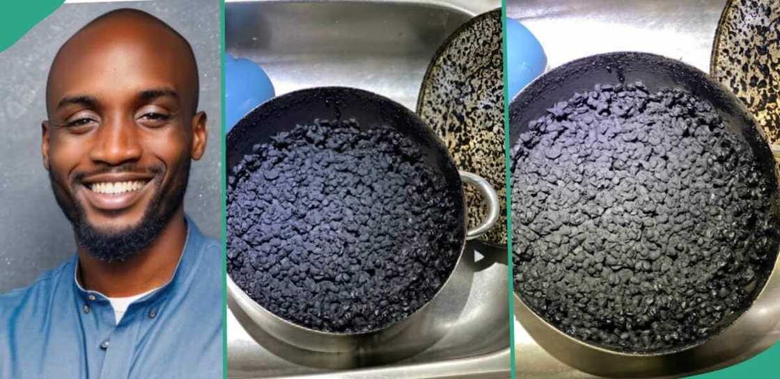 A man forgot he was cooking and slept off. A man forgot he was cooking and slept off.