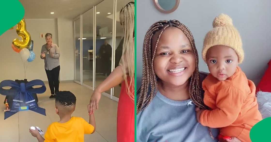 A loving mother spoiled her 3-year-old son with a stunning toy car. A loving mother spoiled her 3-year-old son with a stunning toy car.