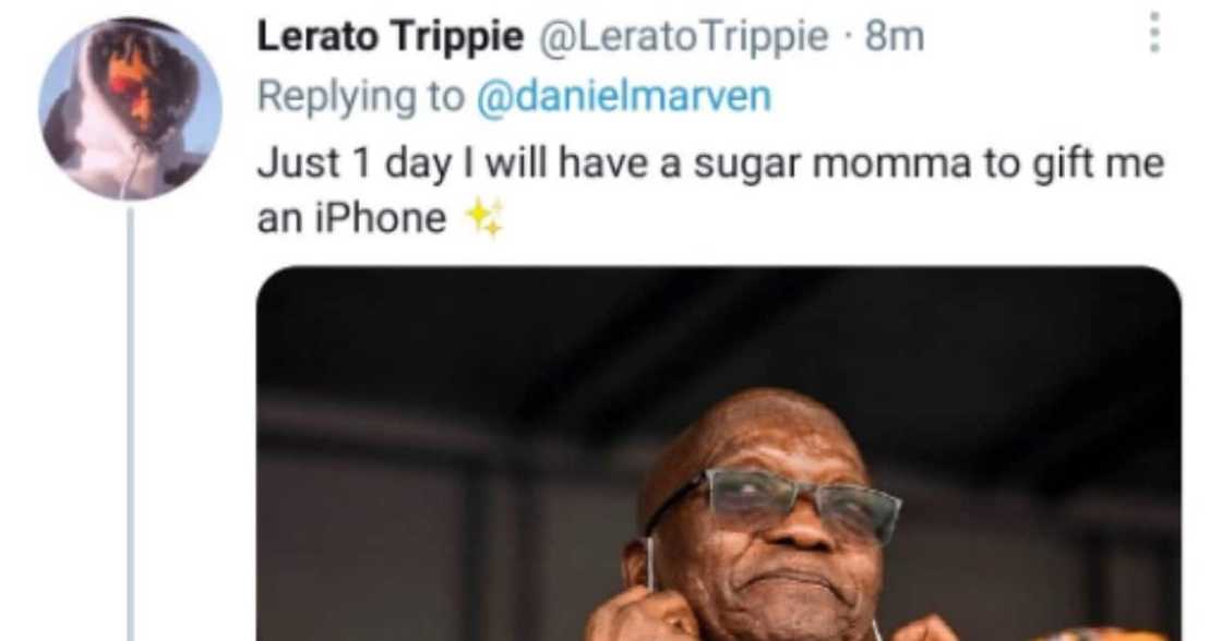 Man, Sugar mama, iPhone, Twitter reactions Man, Sugar mama, iPhone, Twitter reactions