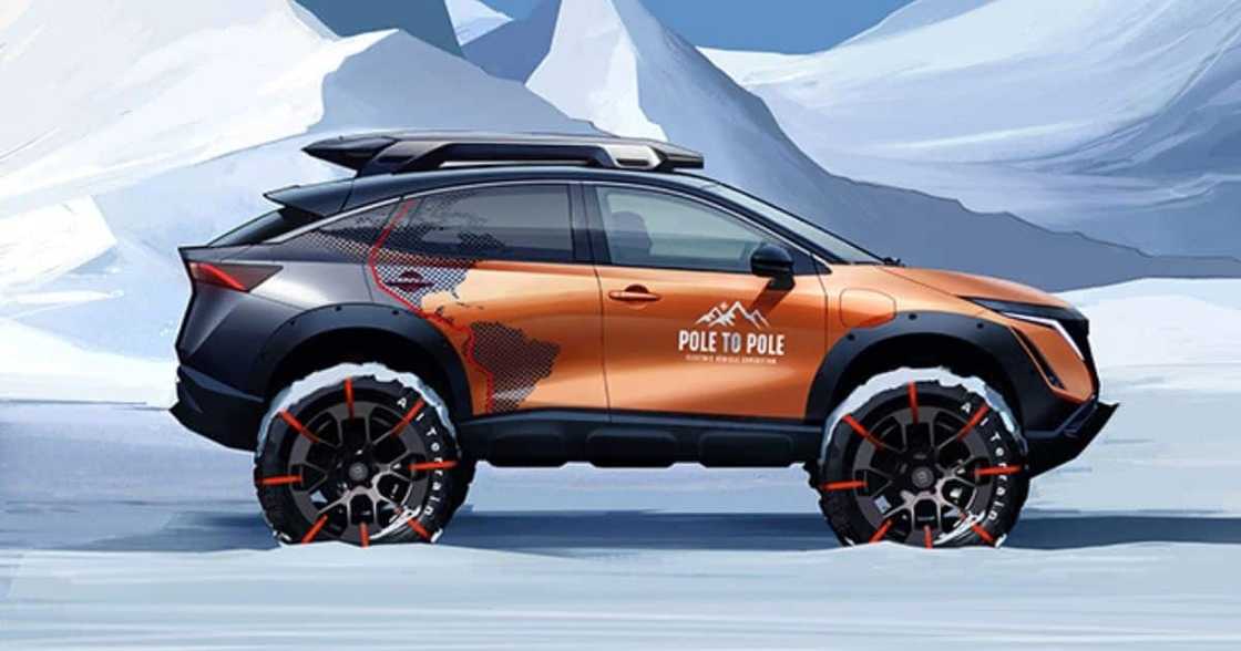 Nissan, EV, North Pole, South Pole Nissan, EV, North Pole, South Pole