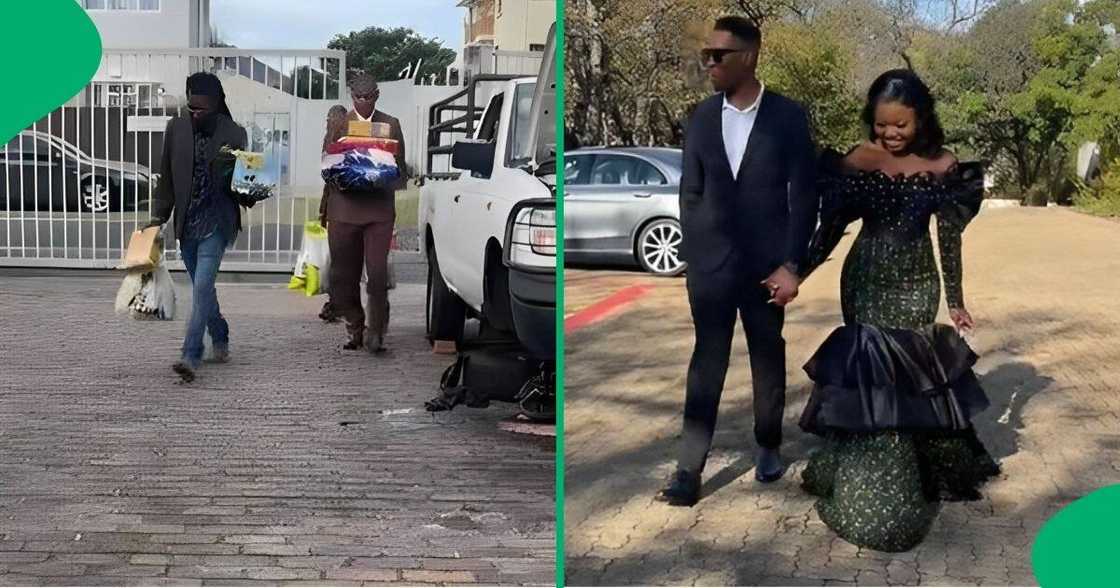 Internet users gush over couple's lobola celebrations. Internet users gush over couple's lobola celebrations.