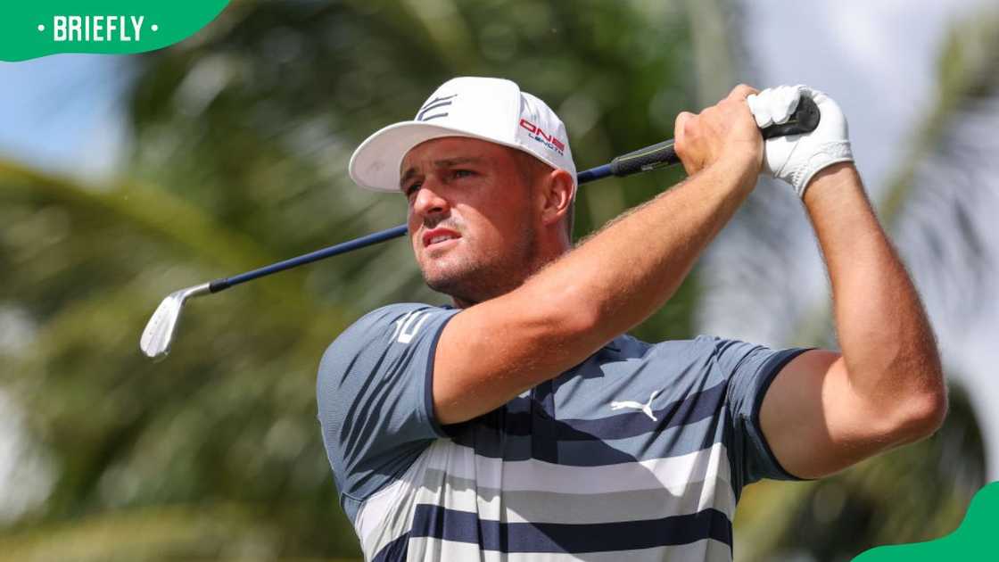 Bryson DeChambeau at the LIV Golf Invitational - Miami semifinals in 2022