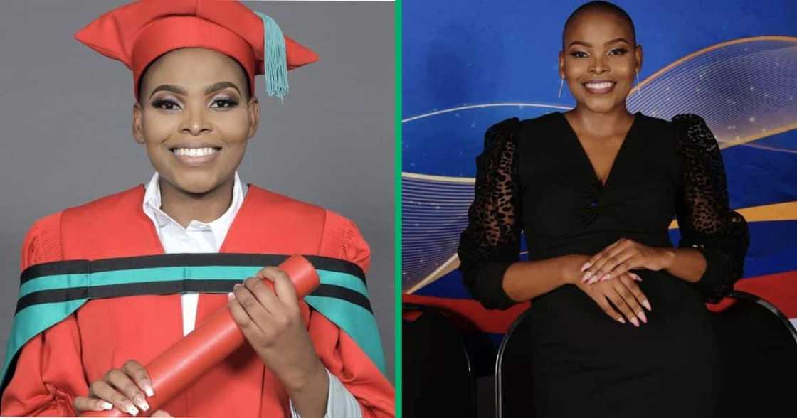 Young woman completes her PhD in record time. Young woman completes her PhD in record time.