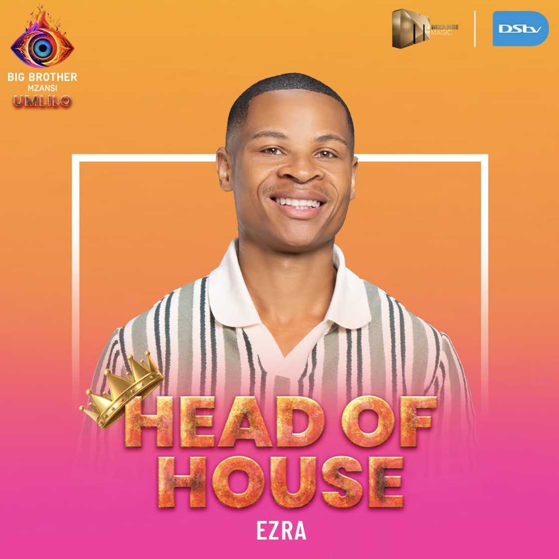 Big Brother Mzansi contestant Ezra.