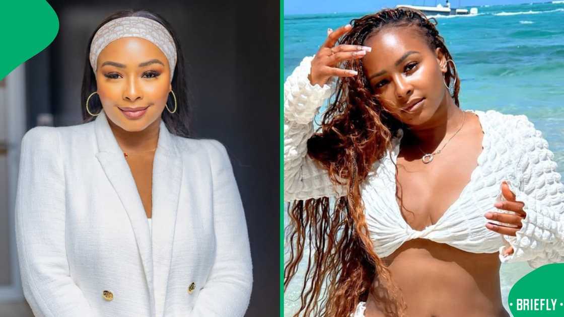 Boity Thulo shared a video of herself at the gym