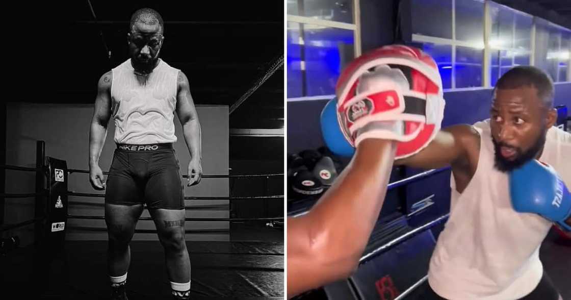 Cassper Nyovest training Cassper Nyovest training