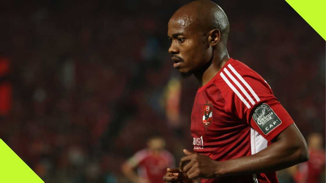 Kaizer Chiefs target Percy Tau is reportedly nearing Al Ahly exit this summer after contract talks have failed to yield positive updates. Photo: MB Media. Kaizer Chiefs target Percy Tau is reportedly nearing Al Ahly exit this summer after contract talks have failed to yield positive updates. Photo: MB Media.