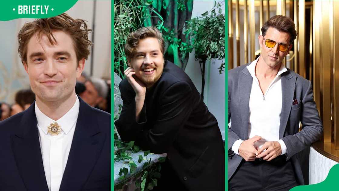 From left to right: Robert Pattinson, Cole Sprouse, Hrithik Roshan From left to right: Robert Pattinson, Cole Sprouse, Hrithik Roshan