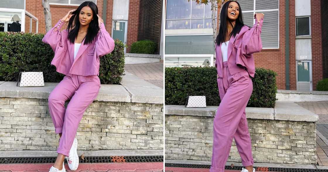 Ndavi Nokeri looked like a Barbie in pink Ndavi Nokeri looked like a Barbie in pink