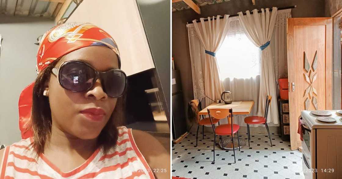 The Gauteng woman has a clean one-roomed home The Gauteng woman has a clean one-roomed home