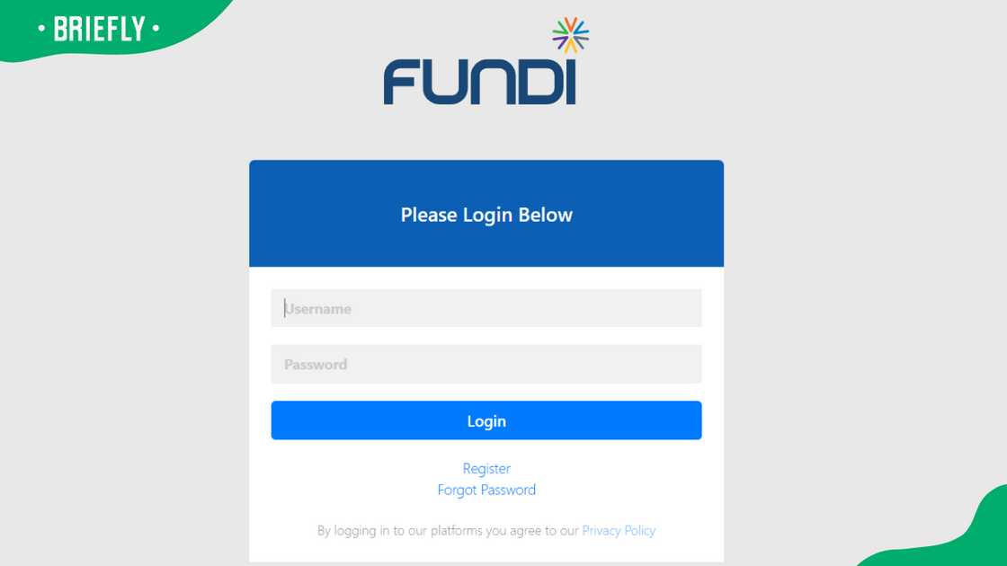 Fundi log in Fundi log in