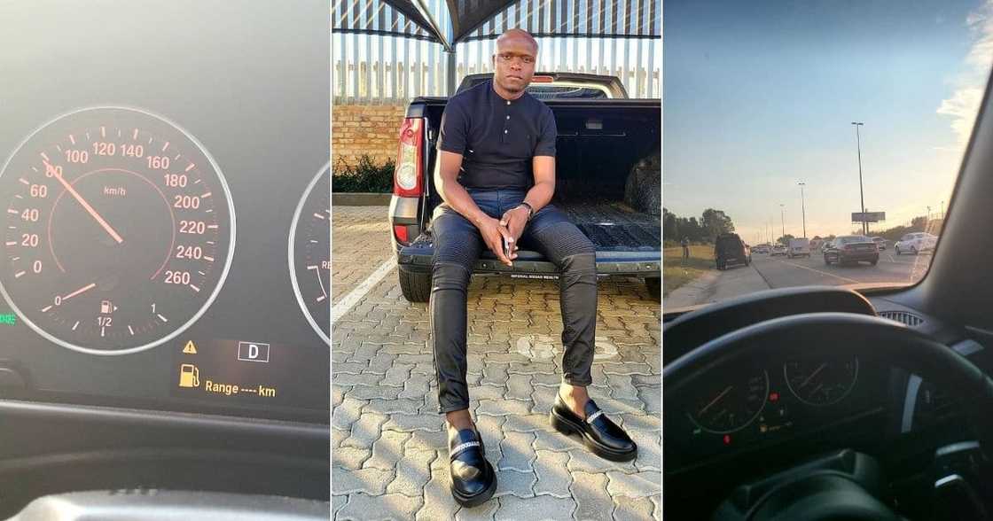 Drip Footwear owner Lekau Sehoana's latest images on social media have attracted massive reactions. Image: @LekauSehoana/Twitter