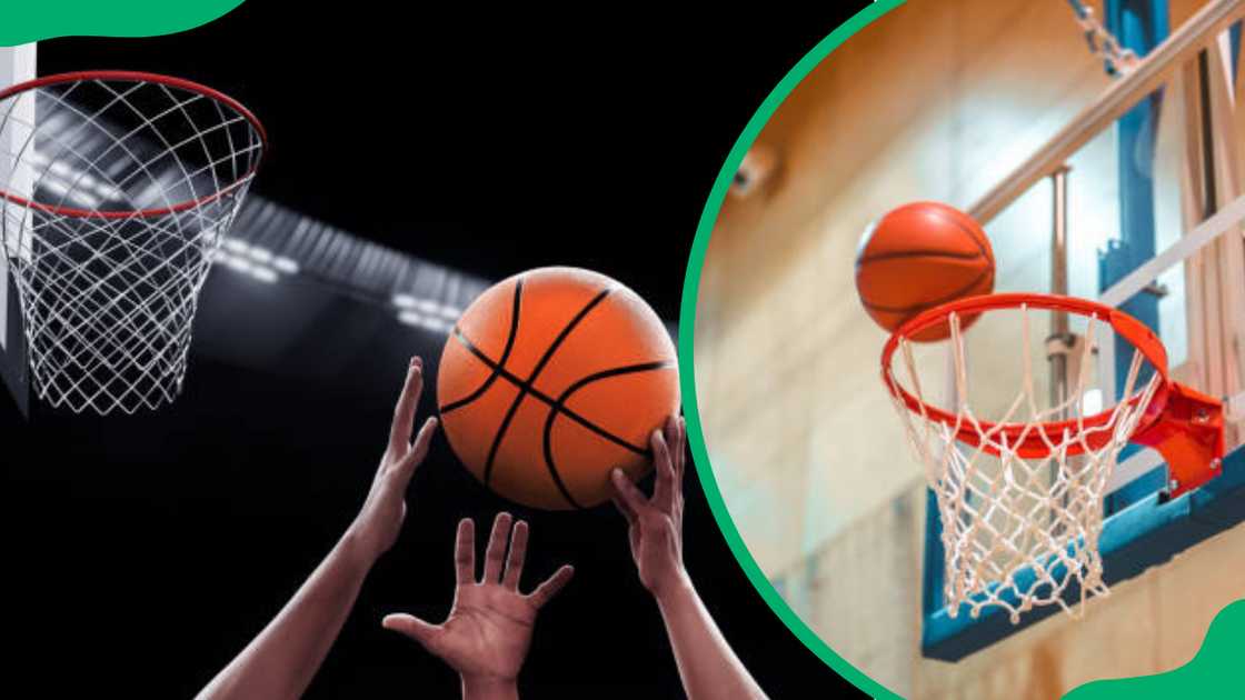Professional male basketball player shooting Professional male basketball player shooting