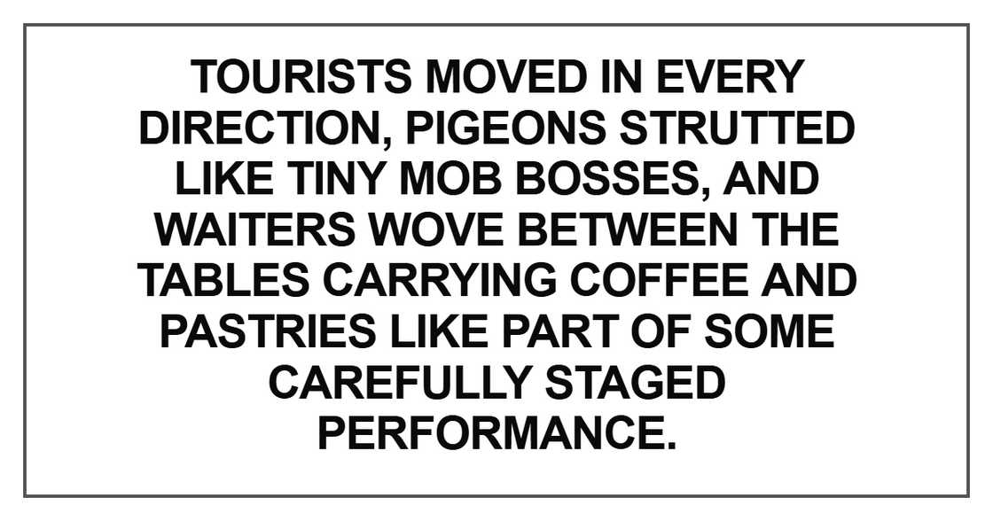 Tourists moved in every direction