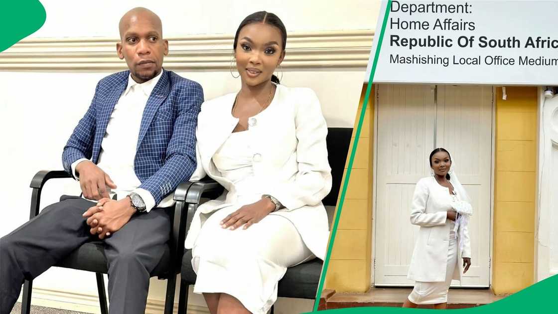 A woman flexed her stunning Home Affairs wedding in a TikTok video.