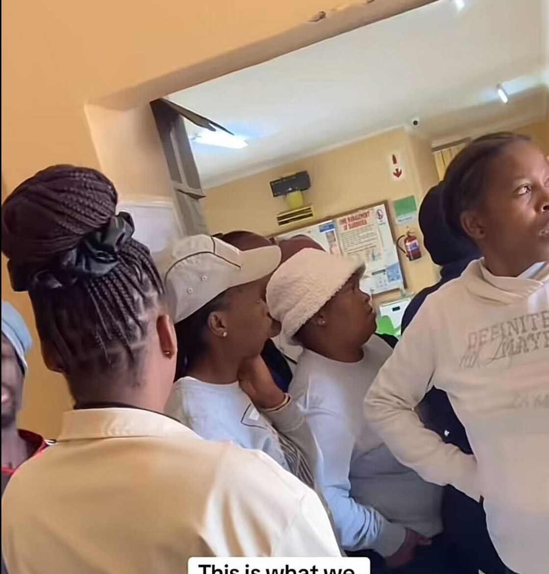 A woman showcased the alleged crisis at a local clinic where patients revolted after the staff allegedly took a two-hour break during peak hours. A woman showcased the alleged crisis at a local clinic where patients revolted after the staff allegedly took a two-hour break during peak hours.