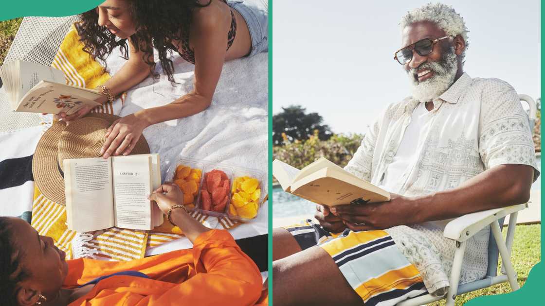 Models for TFG clothes posing while reading books