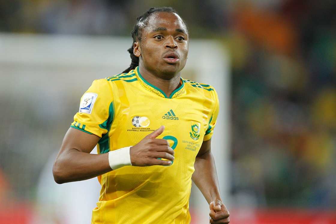 Siphiwe Tshabalala during the World Cup match between South Africa vs Mexico Siphiwe Tshabalala during the World Cup match between South Africa vs Mexico