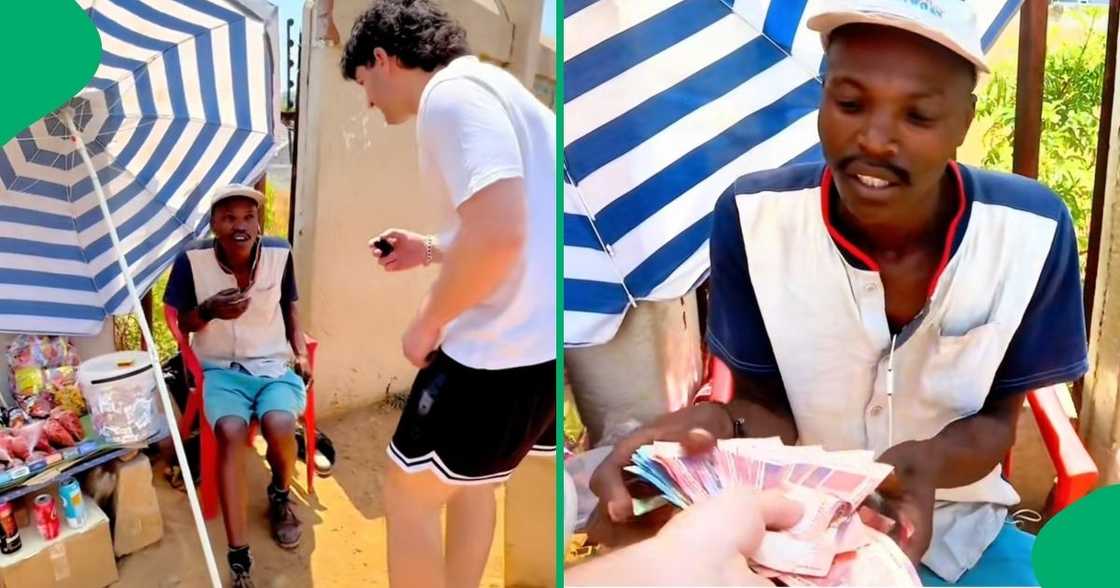 Keegan Gordan bought a lollipop from a street vendor Keegan Gordan bought a lollipop from a street vendor