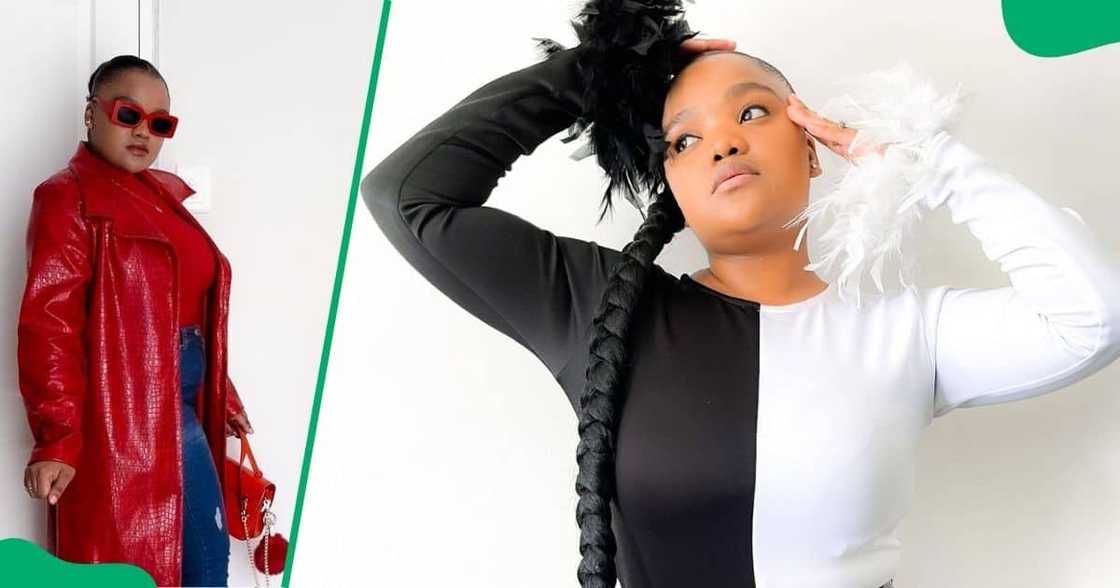 A self-taught fashion designer made herself a black leather trenchcoat. A self-taught fashion designer made herself a black leather trenchcoat.