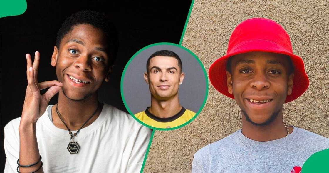 Local artist Sphesihle Hlatshwayo used candle smoke to paint a portrait of Cristiano Ronaldo. Local artist Sphesihle Hlatshwayo used candle smoke to paint a portrait of Cristiano Ronaldo.
