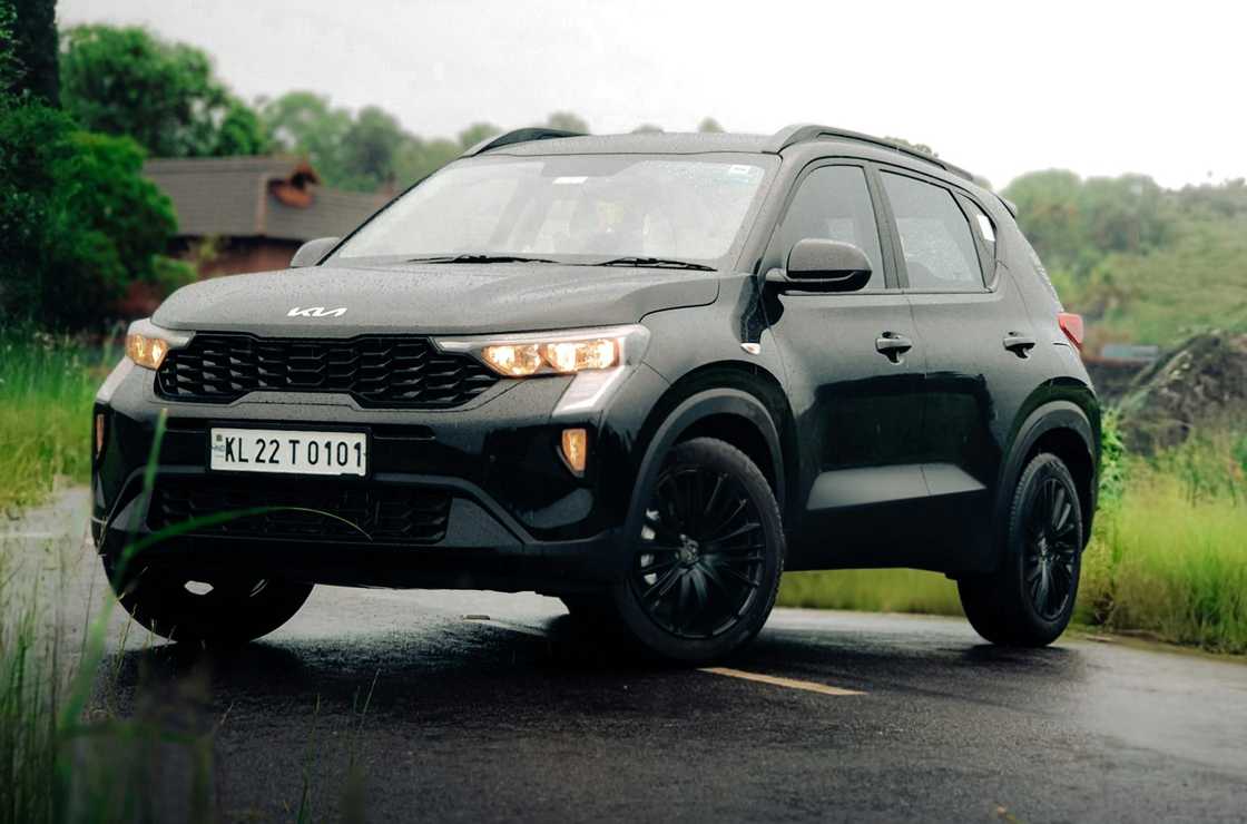 A black SUV A black SUV