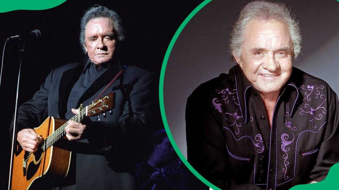 Late Johnny Cash at the Greek Theatre in Los Angeles, California