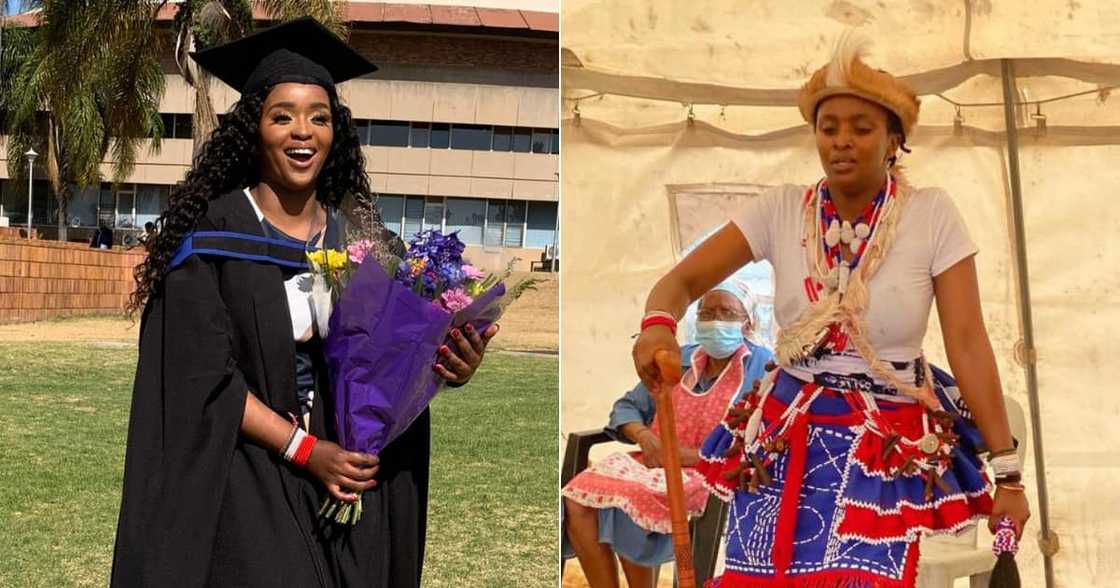 Beauty, Stunner, Tweep, Twitter, Sangoma, Graduate, Ukuthwasa, Spiritual healer, Social media, Tertiary studies, Graduation, Diviner, Traditional doctor