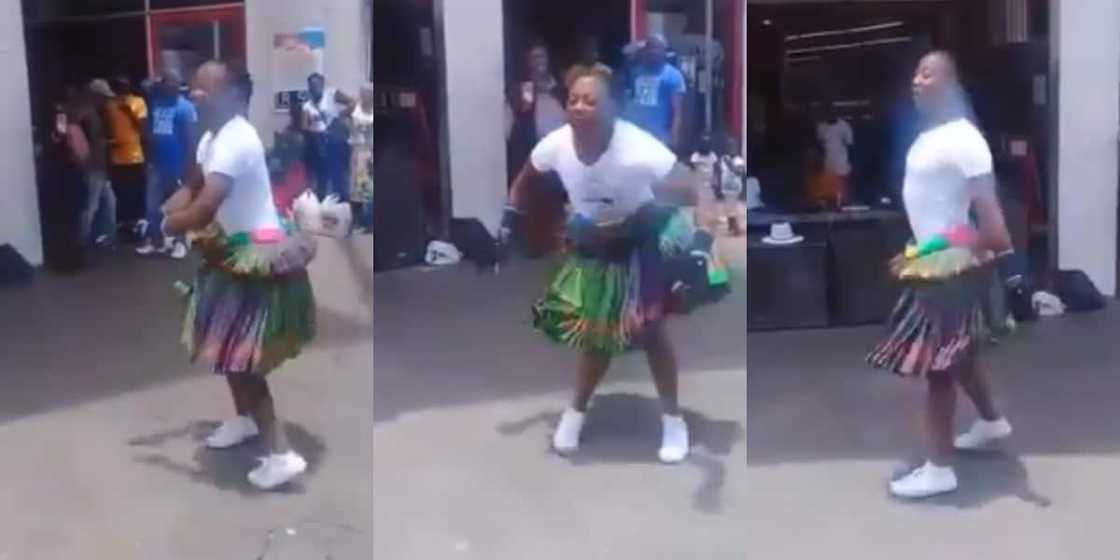 Tsonga man, dancing, video clip Tsonga man, dancing, video clip