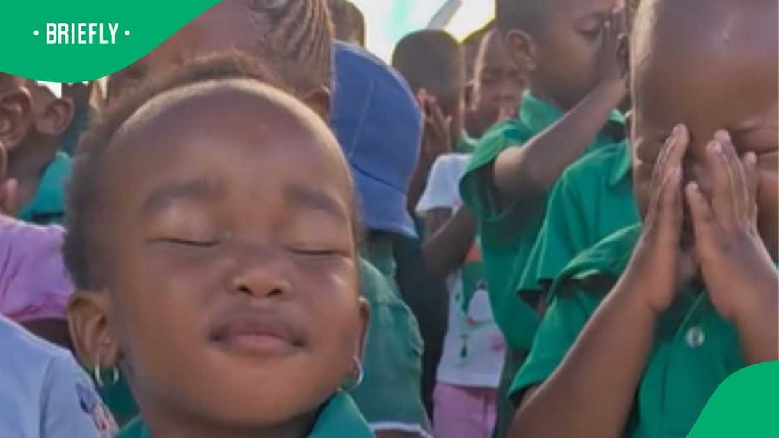 Toddlers prayed in TikTok video Toddlers prayed in TikTok video