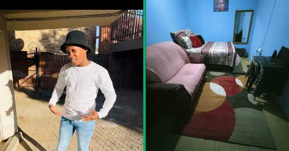 A young man shared in a Facebook group chat images of his home. A young man shared in a Facebook group chat images of his home.