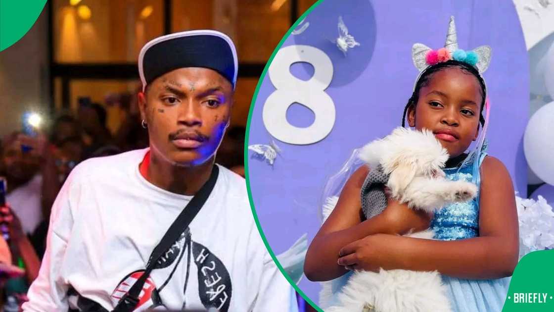 Shebeshxt paid tribute to his daughter, Onthatile Shebeshxt paid tribute to his daughter, Onthatile