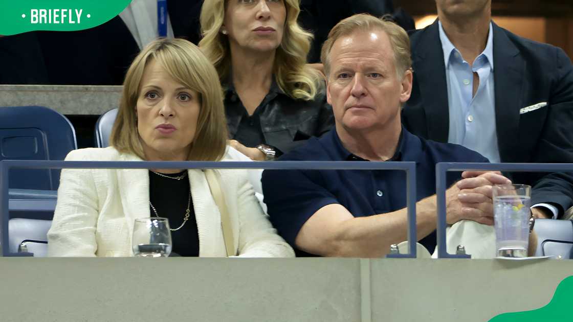 Roger Goodell and Jane Skinner in NYC Roger Goodell and Jane Skinner in NYC