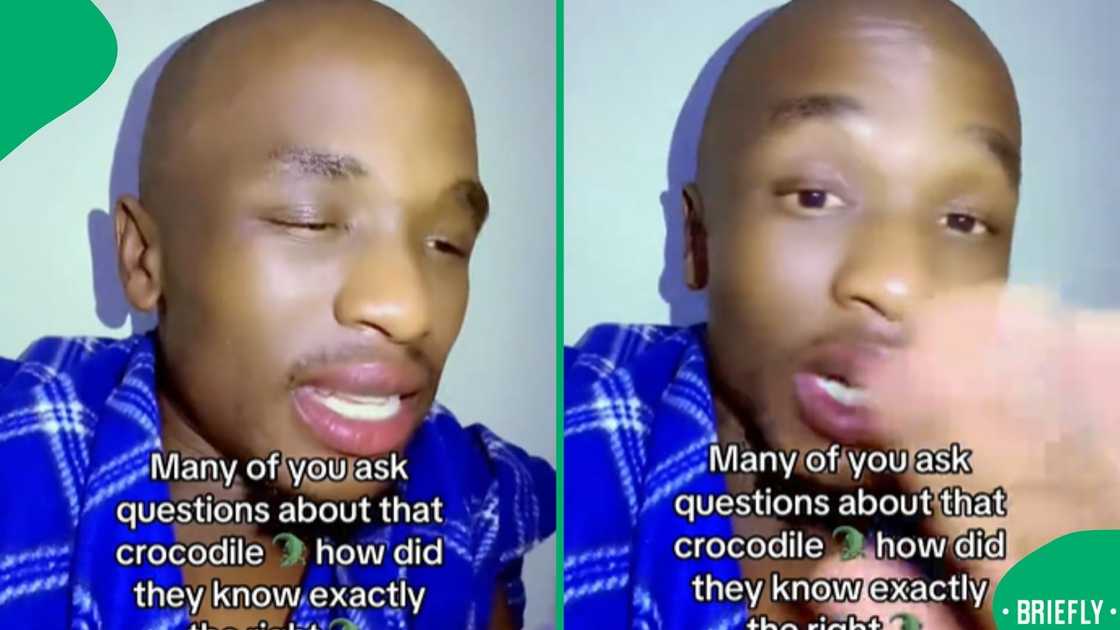 The man answered questions that many had about the crocodile incident
