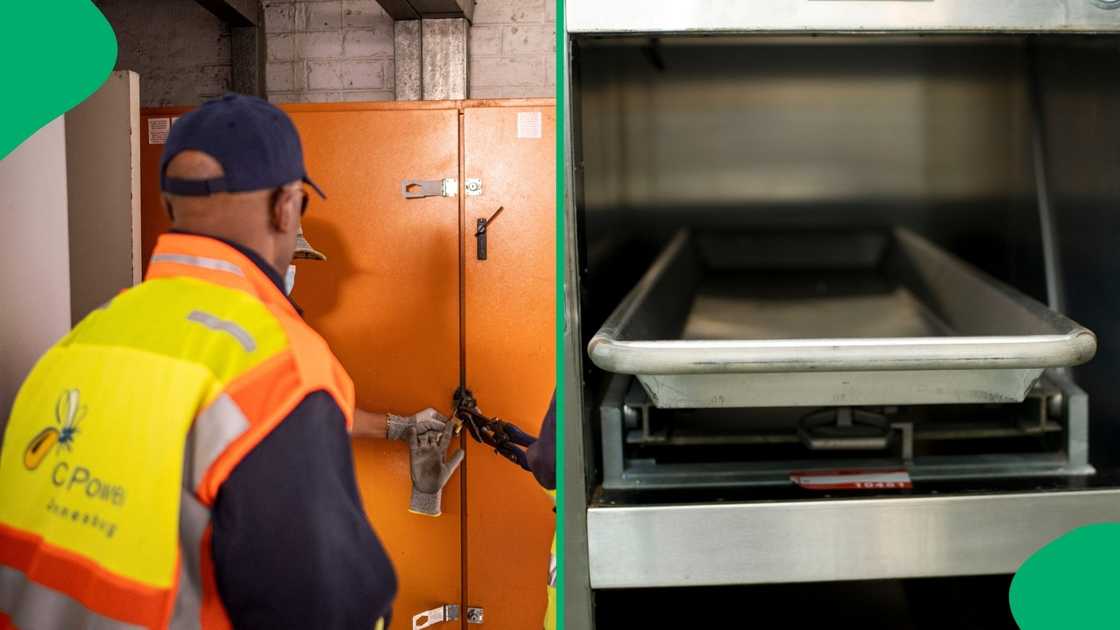A mortuary was one of the businesses affected by power cuts. A mortuary was one of the businesses affected by power cuts.
