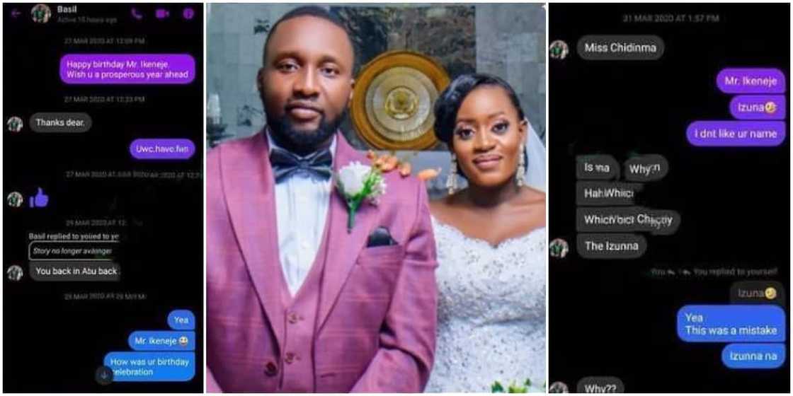 Mixed reactions as Nigerian lady weds man she had DMed on Facebook Mixed reactions as Nigerian lady weds man she had DMed on Facebook