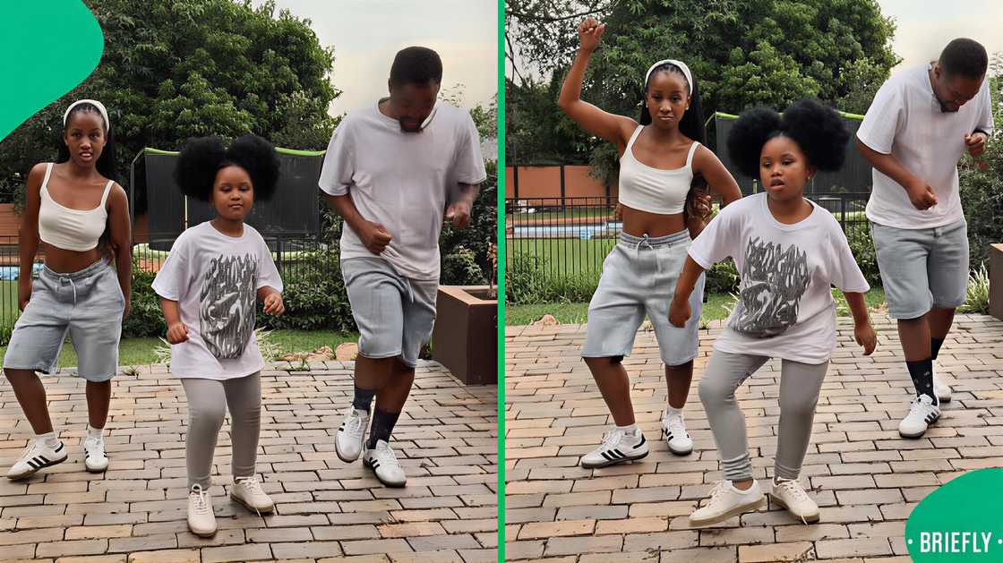 A family showcased their unique dance moves in a TikTok video.