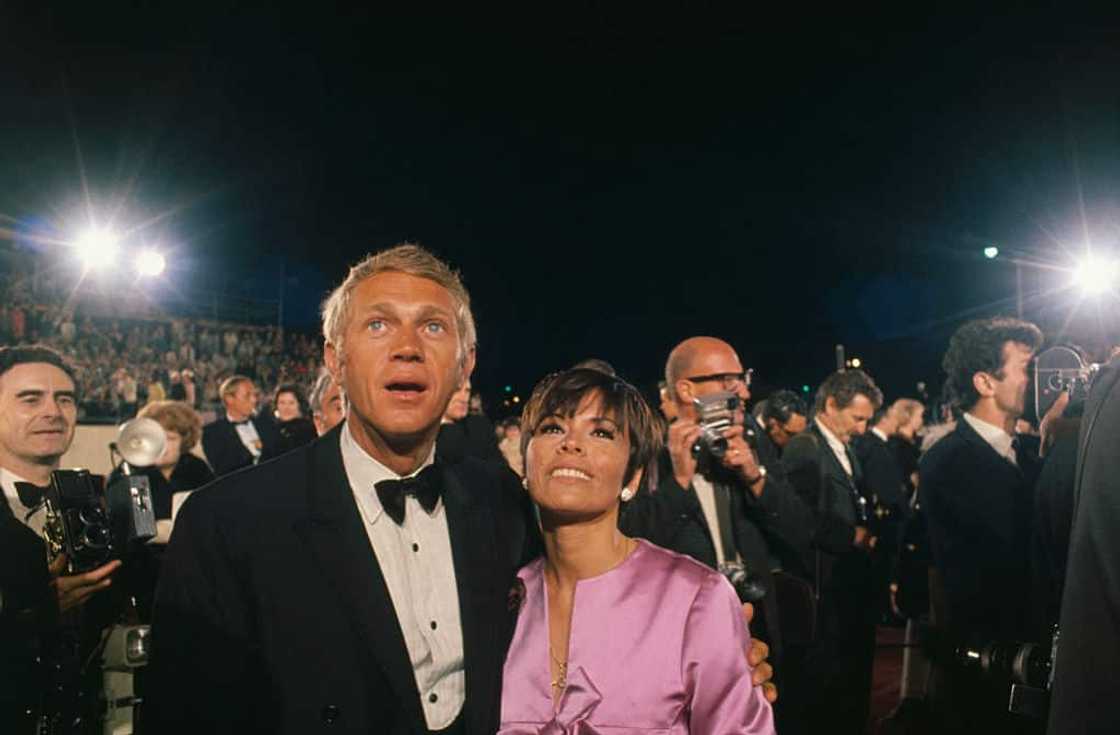 Steve McQueen and Neile Adams at the 1967 Academy Awards.