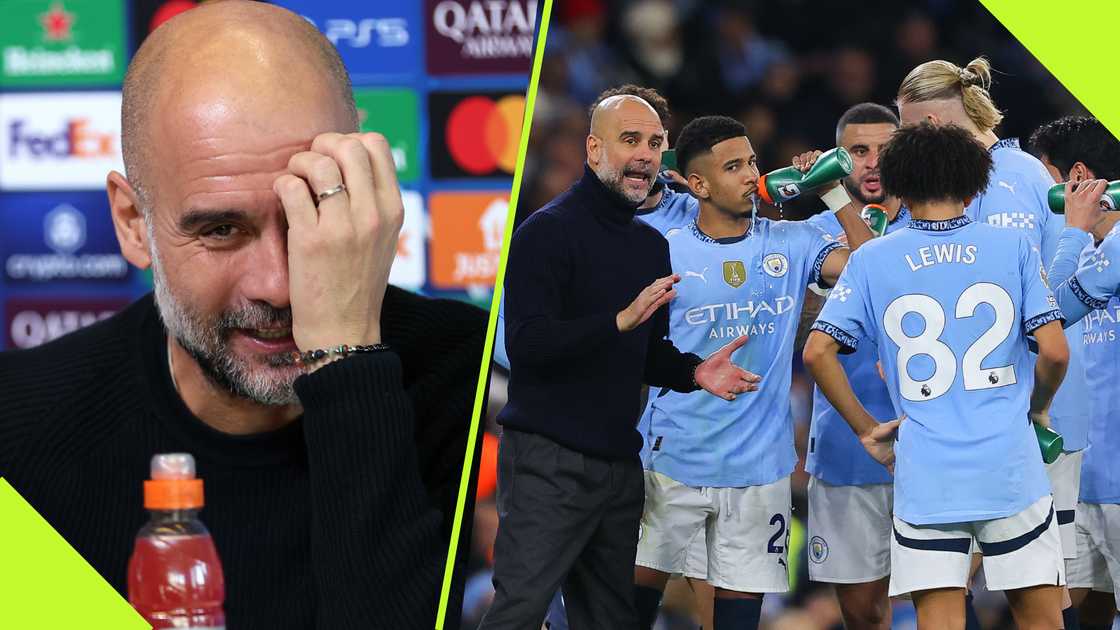 Pep Guardiola explains cuts to his face and head after Man City collapse vs Feyenoord